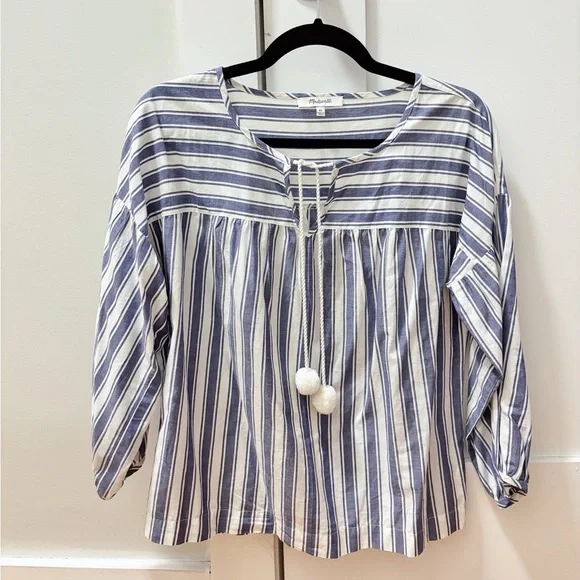 NWOT • Madewell • peasant top in shea stripe - Picture 10 of 12